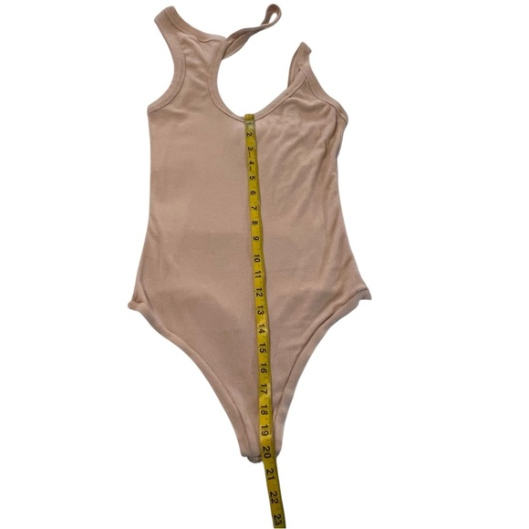 ALIX NYC Ribbed Neutral Beige Bodysuit size Medium - Picture 5 of 14